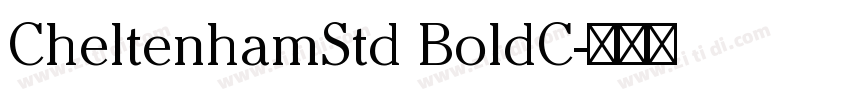 CheltenhamStd BoldC字体转换